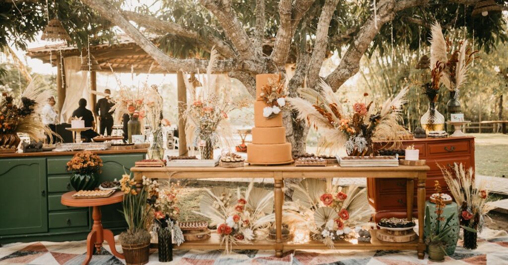 Créer une ambiance magique pour une table de mariage automnale découvrez des idées de décoration automnale pour un mariage chaleureux et élégant, avec des couleurs riches, des matériaux naturels et une ambiance cosy.